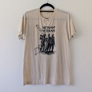 Vintage Screen Stars Vietnam Veteran Single Stitch T-Shirt Adult Sz Small